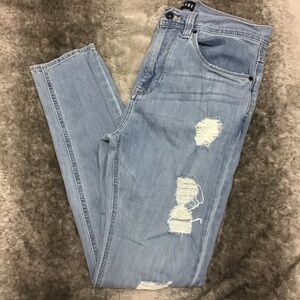 Empyre Light Blue Distressed Men Jeans